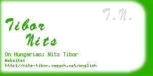 tibor nits business card